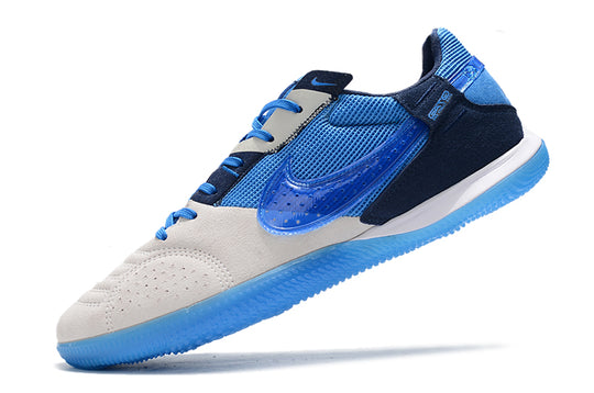 Botas de fútbol sala Nike Street Gato - Blanco + Azul