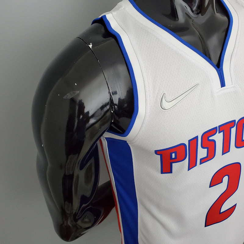 Camisa Regata Detroit Pistons Association Edition 2022 - Branca