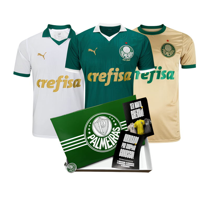 Paixão Box Palmeiras - Camisa + Caixa personalizada + Chaveiro + FIFA Icon - Pronta entrega