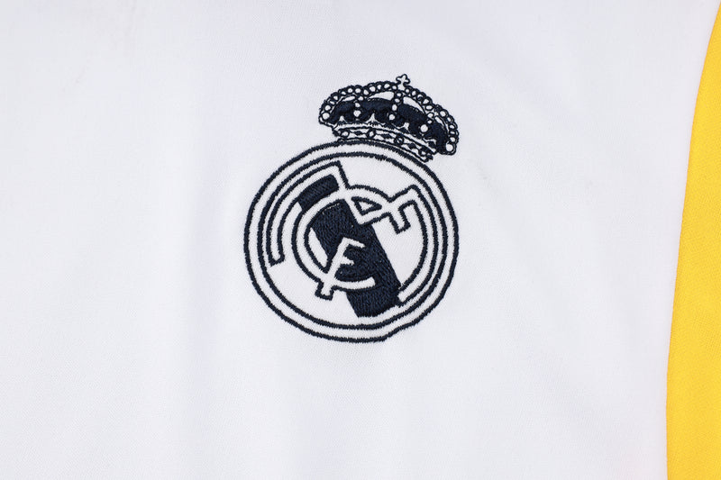 Conjunto Regata e Calção Real Madrid Treino 2023/24 - Branco e Azul