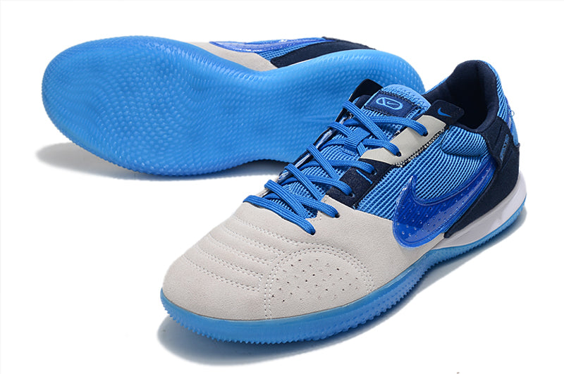 Botas de fútbol sala Nike Street Gato - Blanco + Azul
