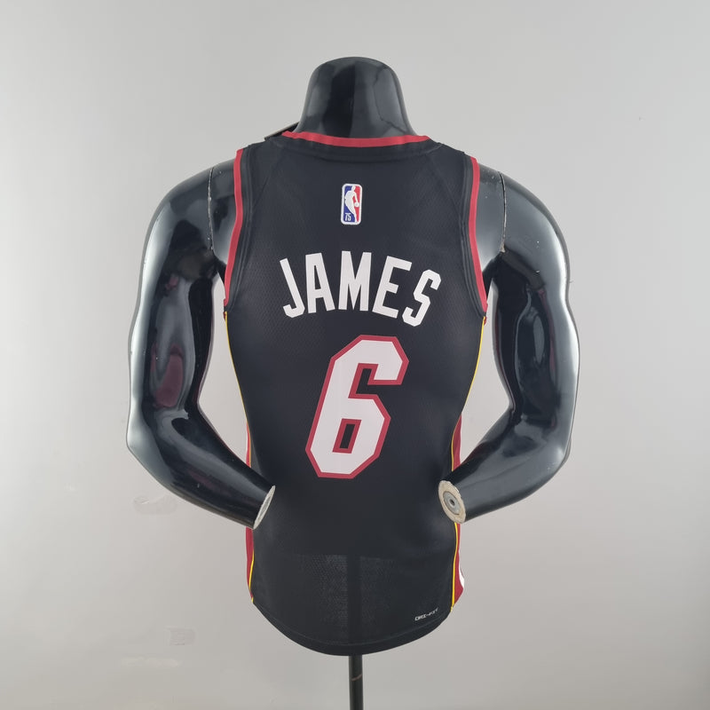 Camiseta Regatta Miami Heat Icon Edition 2022 - Negro