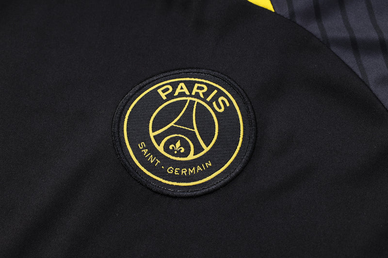 Conjunto Camisa e Calção PSG Treino 2023/24 - Preto