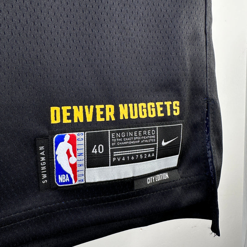 Camisa Regata Denver Nuggets City Edition 2024 - Preta