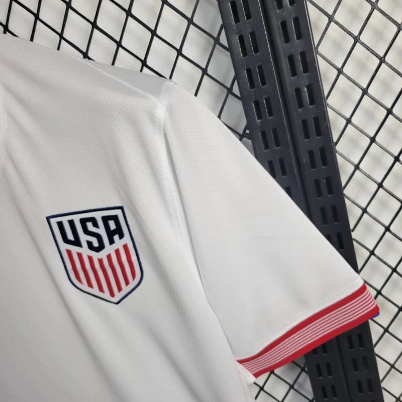 comprar-camisa-camiseta-blusa-dos-estados-unidos-usa-nova-lançamento-da-temporada-2024/25-24/25-copa-américa-i-1-titular-principal-primeira-home-branca-nike-pulisic-masculina-jersey-united-states-versão-modelo-torcedor-tailandesa-réplica