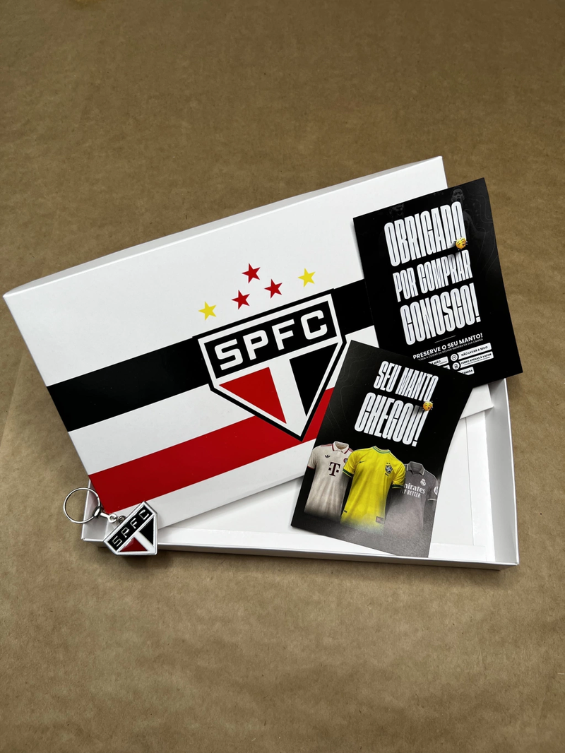 Paixão Box São Paulo - Camisa + Caixa personalizada + Chaveiro + FIFA Icon - Pronta entrega