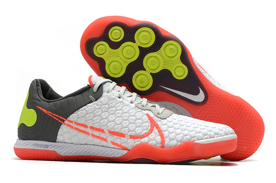 Chuteira Futsal Nike React Gato - Branco+Laranja