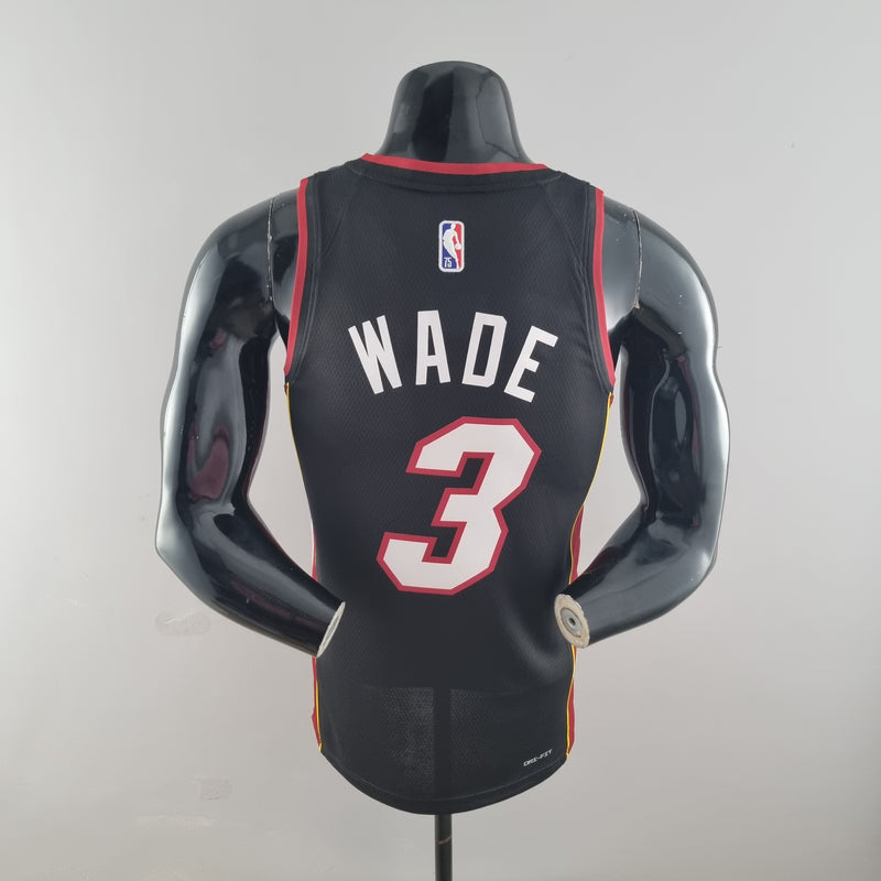 Camiseta Regatta Miami Heat Icon Edition 2022 - Negro