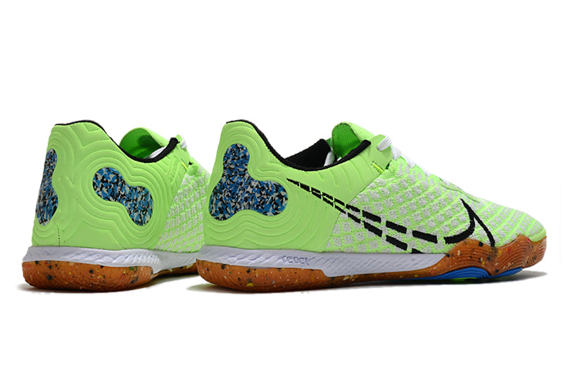 Chuteira Futsal Nike React Gato - Verde+Azul