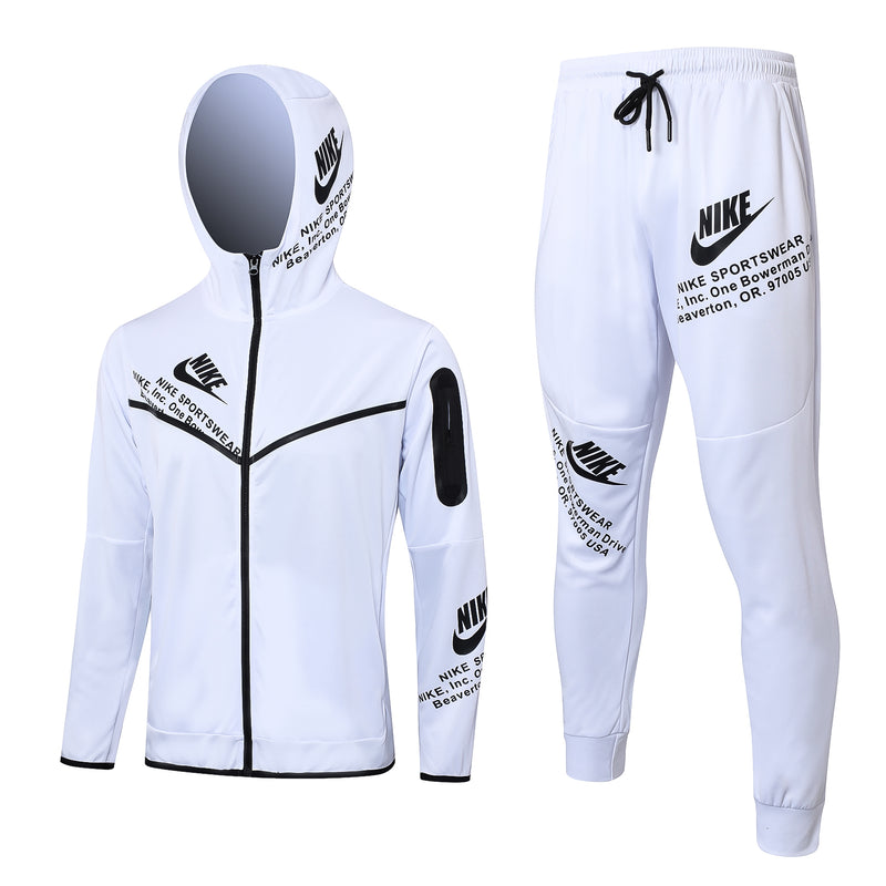 Conjunto de sudadera Nike Tech Fleece - Blanco