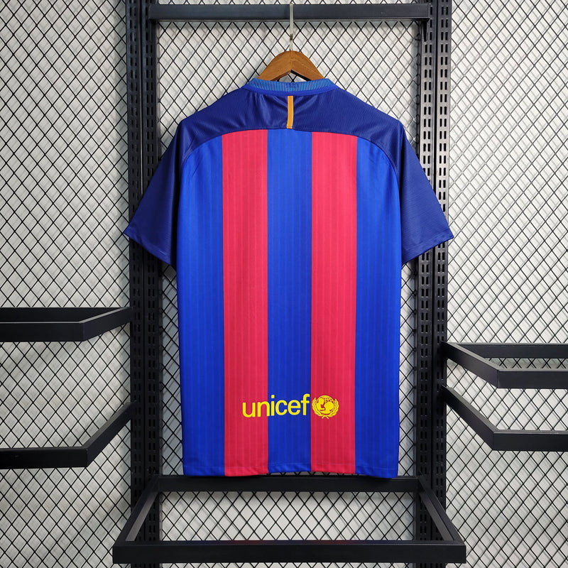 Camiseta Retro Barcelona Primera Equipación 2016/17 - Hombre