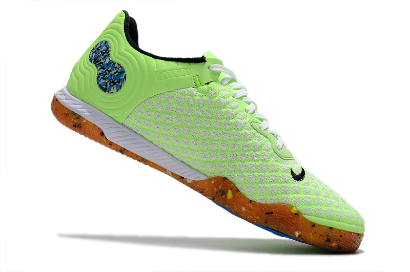 Chuteira Futsal Nike React Gato - Verde+Azul