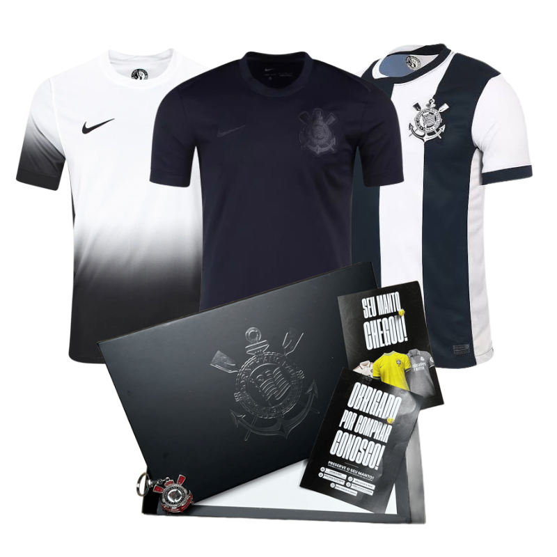 Paixão Box Corinthians 2 - Camisa + Caixa personalizada + Chaveiro + FIFA Icon - Pronta entrega