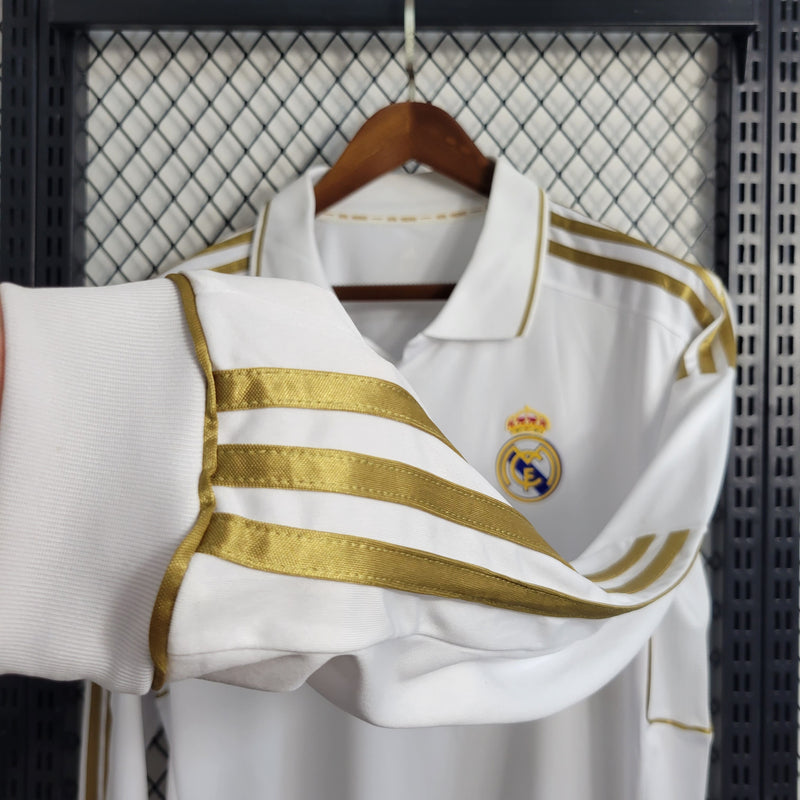 Camisa Retrô Real Madrid I 2011/12 Manga Longa - Masculina