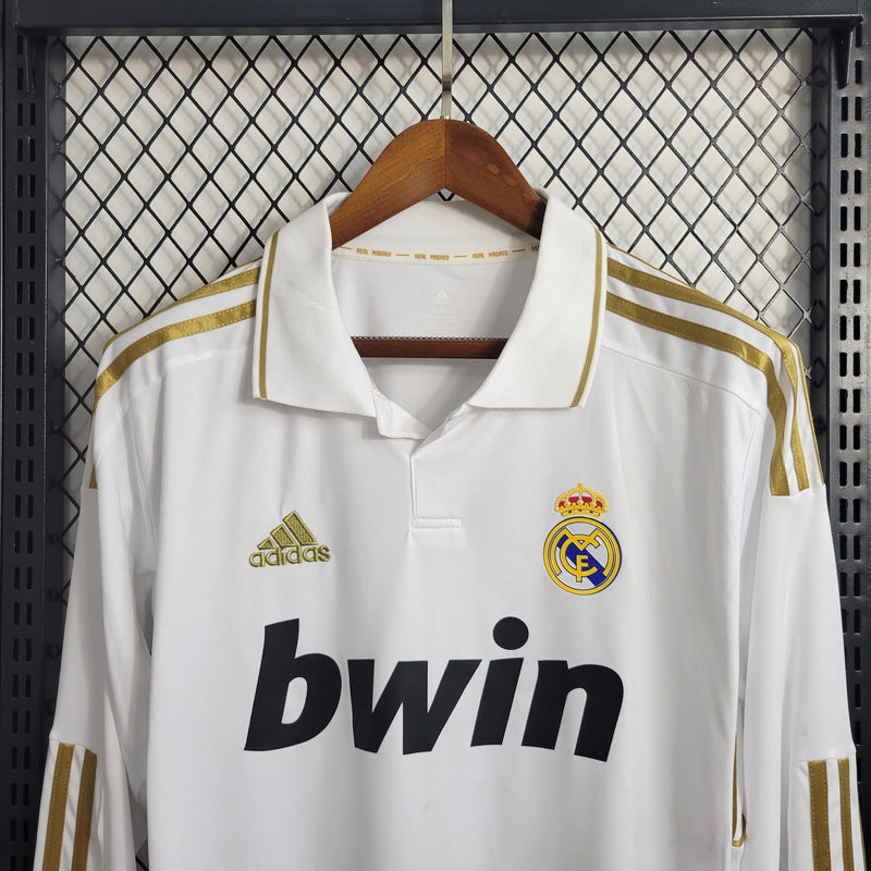 Camiseta retro de manga larga Real Madrid Primera 2011/12 - Hombre