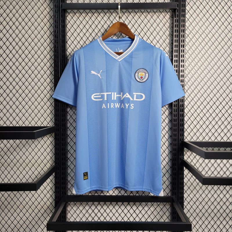 Camisa Torcedor Manchester City I 2023/24 - Masculina