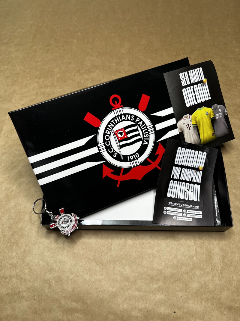 Paixão Box Corinthians 4 - Camisa + Caixa personalizada + Chaveiro + FIFA Icon - Pronta entrega