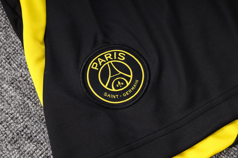 Conjunto Camisa e Calção PSG Treino 2023/24 - Preto