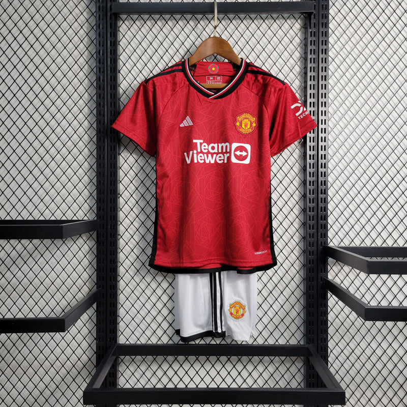 Conjunto Infantil Manchester United I 2023/24