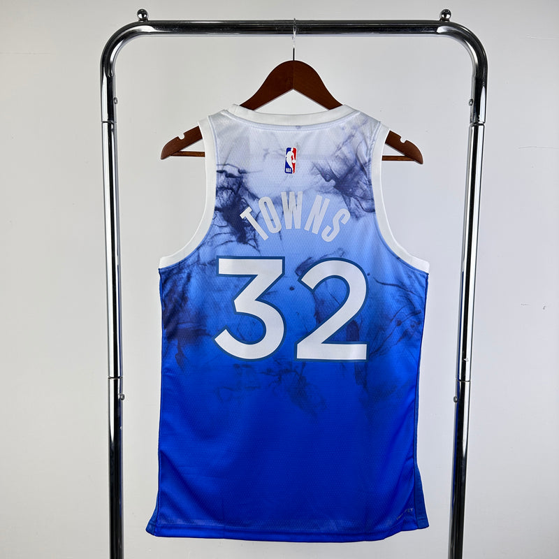 Camisa Regata Minnesota Timberwolves City Edition 2024 - Azul