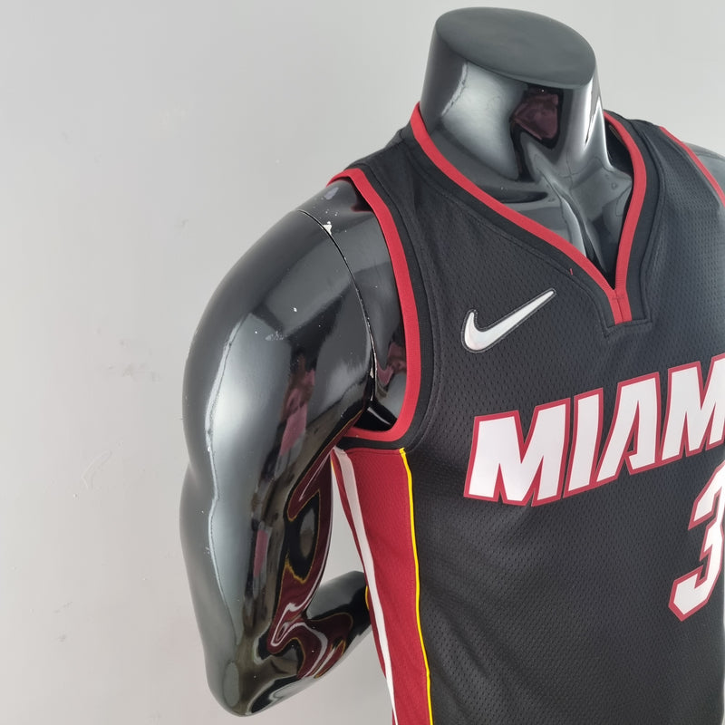 Camiseta Regatta Miami Heat Icon Edition 2022 - Negro