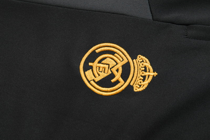 Conjunto de Frio Jaqueta Treino Real Madrid 2023/24 - Preto