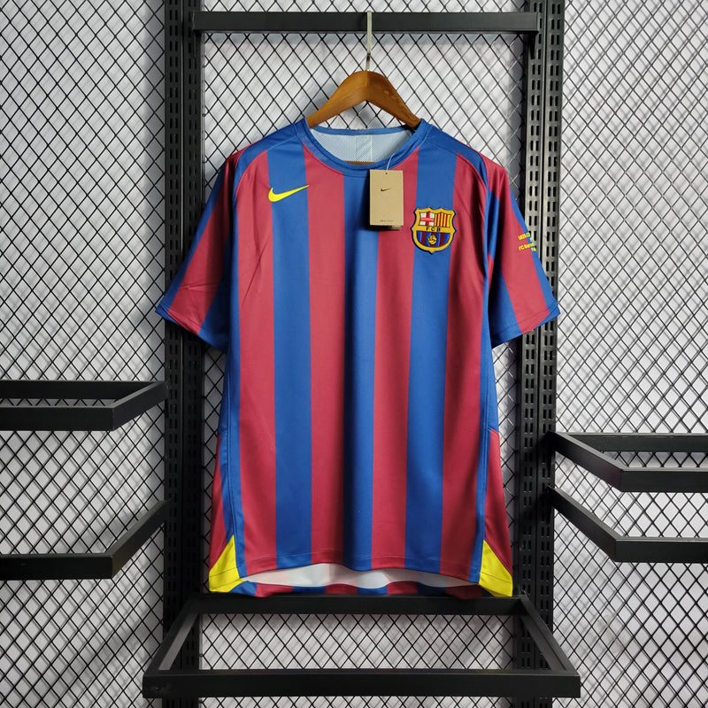 Camisa Retrô Barcelona I 2005/06 - Masculina