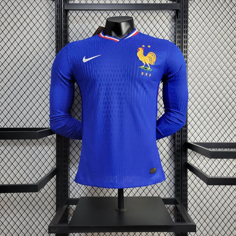 Camisa Jogador França I 2024/25 - Manga Longa