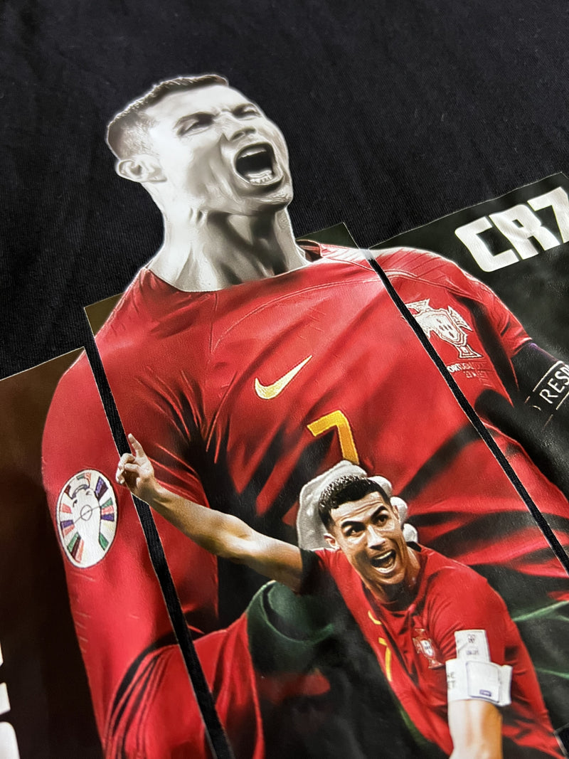 Camisa Legends Cristiano Ronaldo + Caixa Presente e Brinde - Preta, Branca e Bege