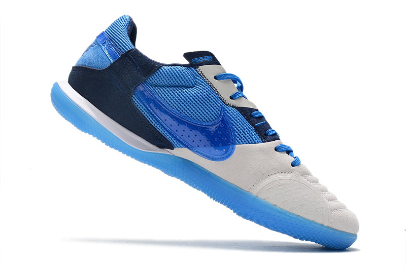 Botas de fútbol sala Nike Street Gato - Blanco + Azul