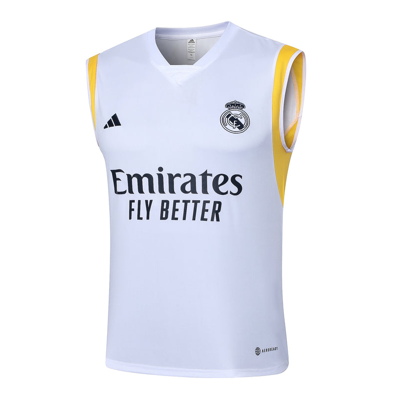 Conjunto Regata e Calção Real Madrid Treino 2023/24 - Branco e Azul