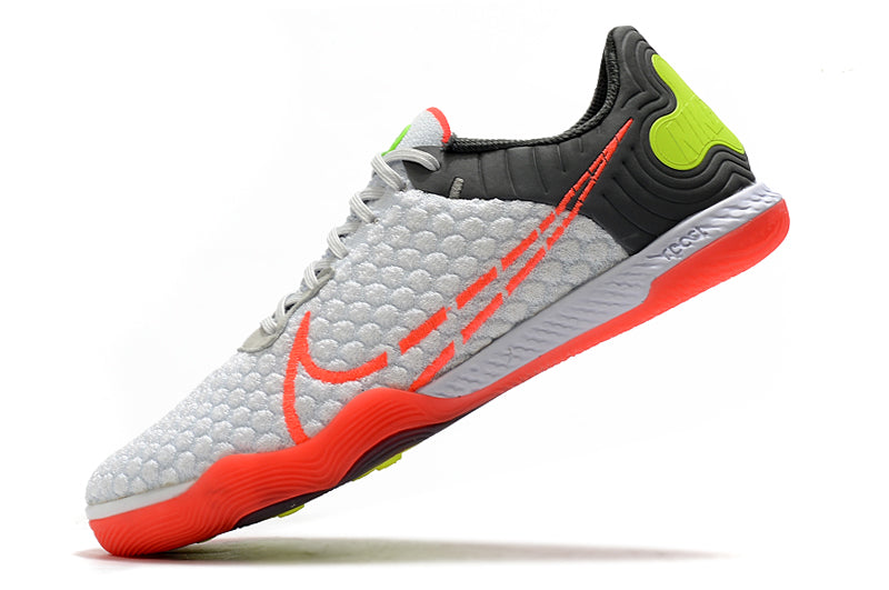 Chuteira Futsal Nike React Gato - Branco+Laranja