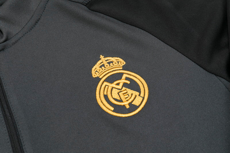 Conjunto de Frio Jaqueta Treino Real Madrid 2023/24 - Preto