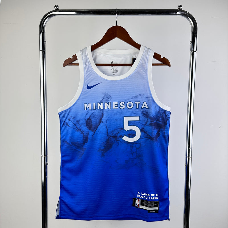 Camiseta Regatta Minnesota Timberwolves City Edition 2024 - Azul