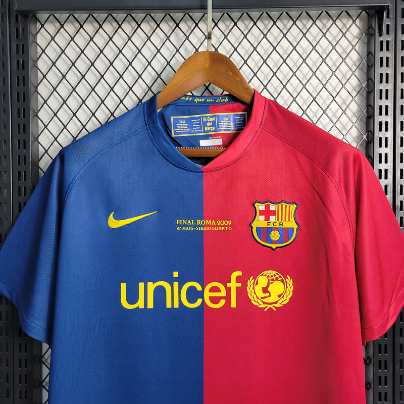 Camiseta Retro Barcelona Local 2008/09 - Hombre