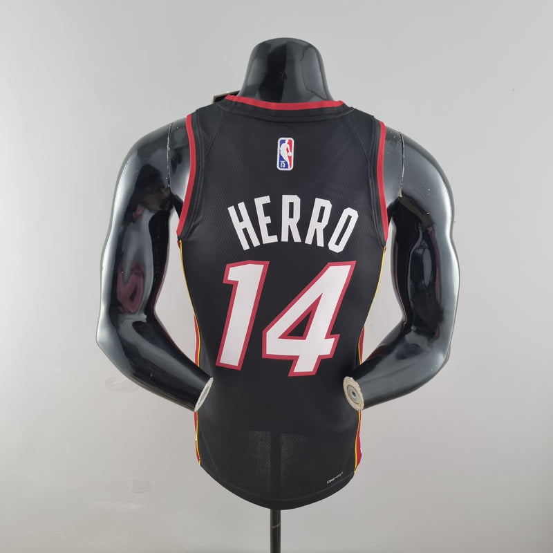 Camiseta Regatta Miami Heat Icon Edition 2022 - Negro