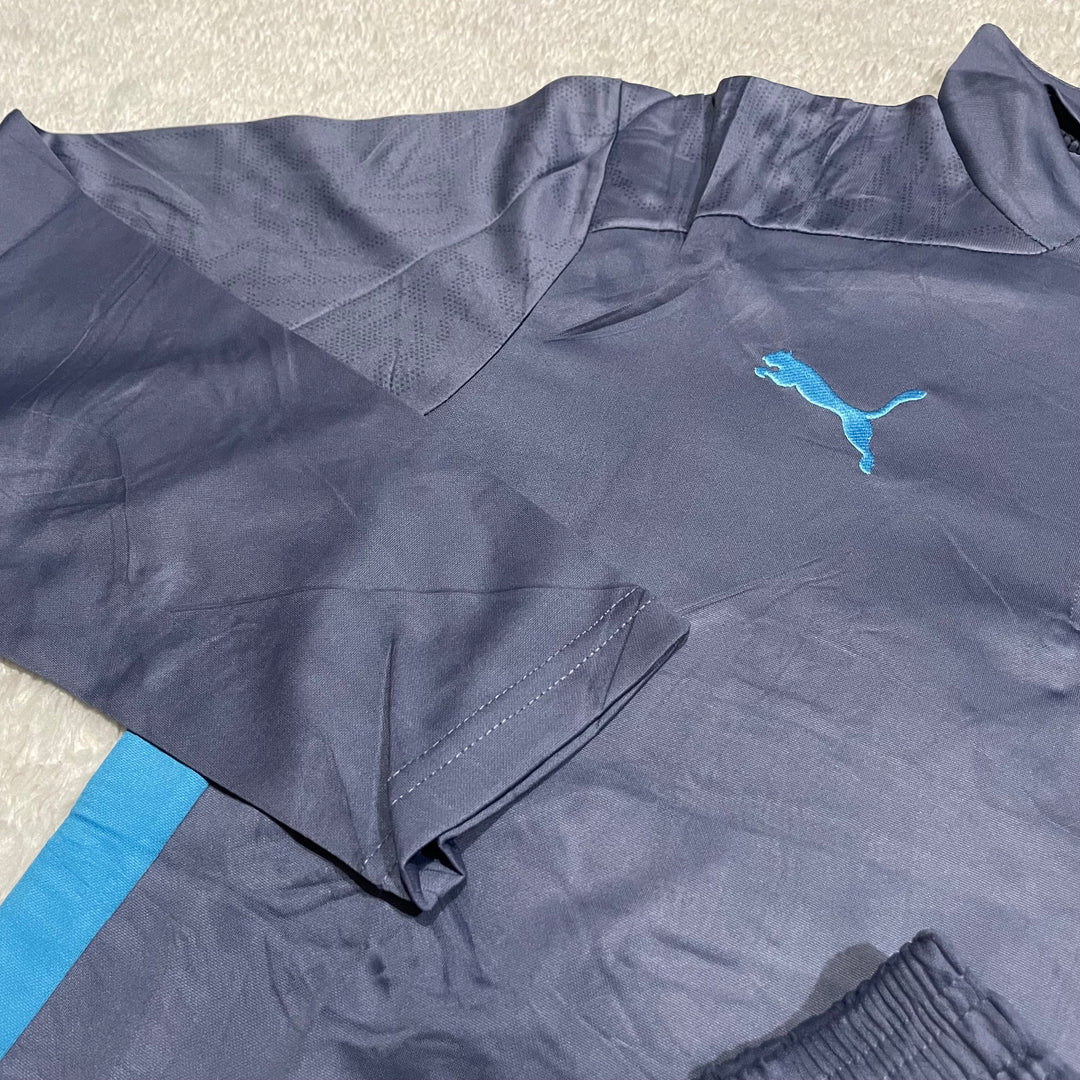 Conjunto de Frio Jaqueta Treino Manchester City - Azul