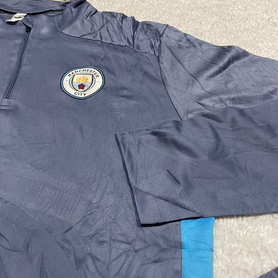 Conjunto de Frio Jaqueta Treino Manchester City - Azul