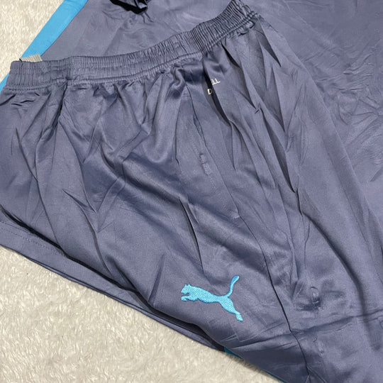 Conjunto de Frio Jaqueta Treino Manchester City - Azul