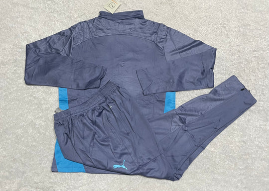 Conjunto de Frio Jaqueta Treino Manchester City - Azul