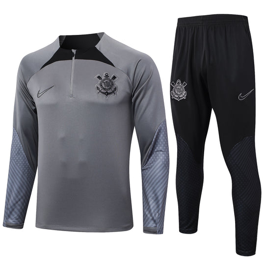 Conjunto de Frio Jaqueta Treino Corinthians - Cinza