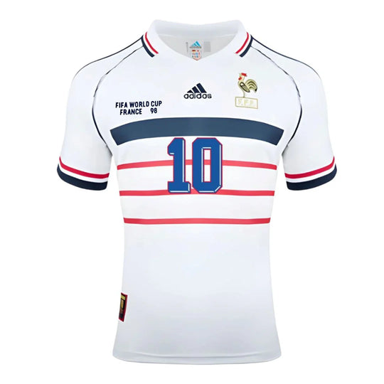 Camisa Retrô França II 1998 - ZIDANE #10