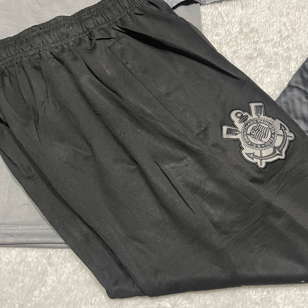 Conjunto de Frio Jaqueta Treino Corinthians - Cinza