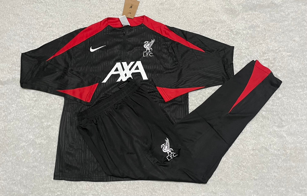 Conjunto de Frio Jaqueta Treino Liverpool - Preta