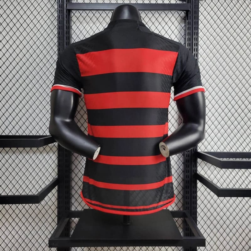 camisa-camiseta-blusa-do-flamengo-nova-lançamento-da-temporada-2024/25-24/25-i-1-titular-principal-primeira-home-vermelha-e-preta-rubro-negra-listrada-masculina-versão-modelo-jogador-player-gabigol-pedro-arrascaeta-delacruz-tailandesa