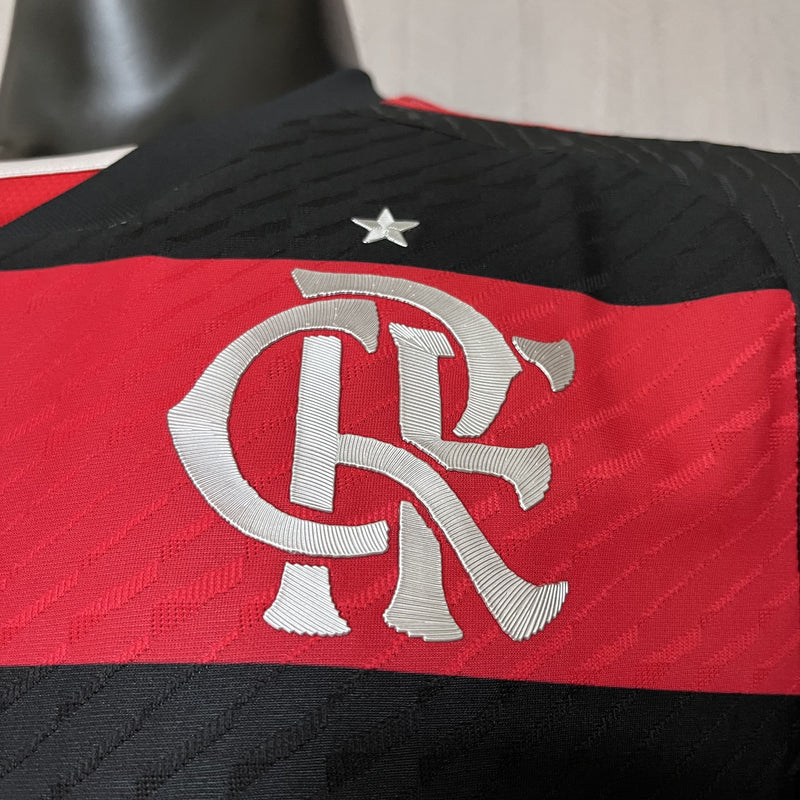 camisa-camiseta-blusa-do-flamengo-nova-lançamento-da-temporada-2024/25-24/25-i-1-titular-principal-primeira-home-vermelha-e-preta-rubro-negra-listrada-masculina-versão-modelo-jogador-player-gabigol-pedro-arrascaeta-delacruz-tailandesa