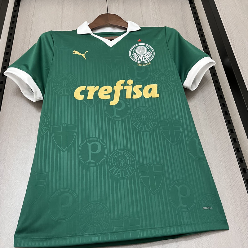 camisa-camiseta-blusa-do-palmeiras-porco-nova-lançamento-da-temporada-2024/25-24/25-feminina-baby-look-verde-de-com-gola-polo-i-1-titular-principal-primeira-home-casa-dudu-rony-raphael-veiga-endrick-versão-modelo-torcedor-pro-mantos-tailandesa