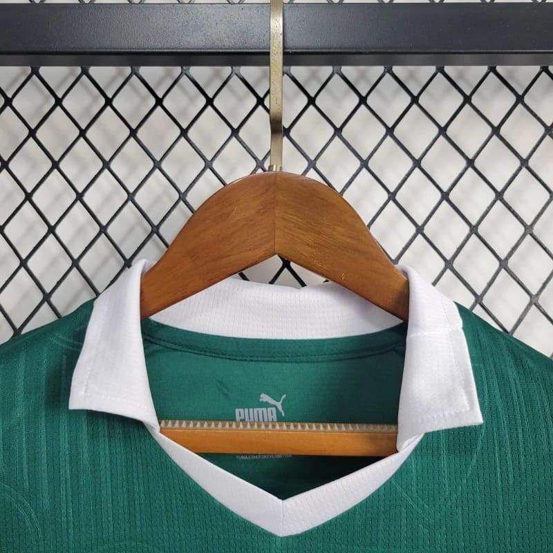 camisa-camiseta-blusa-do-palmeiras-porco-nova-lançamento-da-temporada-2024/25-24/25-verde-de-com-gola-polo-i-1-titular-principal-primeira-home-casa-dudu-rony-raphael-veiga-endrick-conjunto-kit-infantil-com-calção-para-crianças-pro-mantos