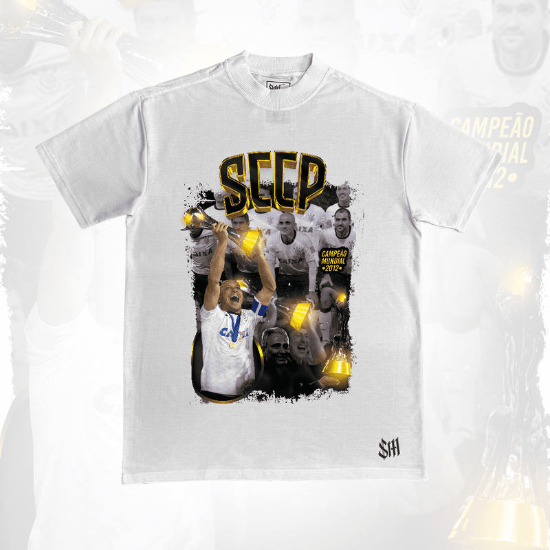 Camiseta Legends SCCP + Regalo y Caja de Regalo - Negro, Blanco y Beige