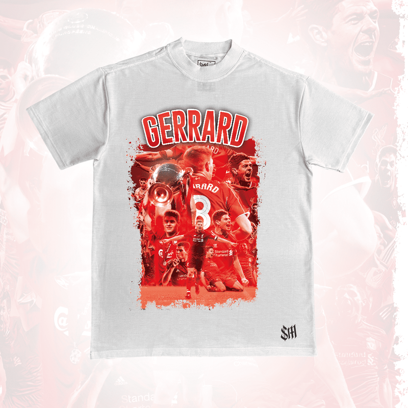 Camisa Legends Gerrard + Caixa Presente e Brinde - Preta, Branca e Bege